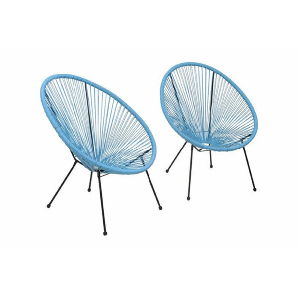 Modern Egg Shaped String Chairs (Set of 2)