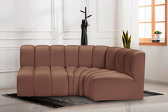 Arc - Faux Leather 3 Piece Sofa