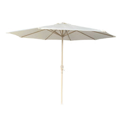 Patio Market Umbrella With 8 Steel Ribs, UV-Resistant And Waterproof Canopy