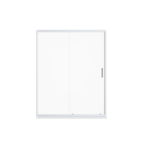 Pivot Shower Door With Handle, 1 / 4" Thick - Chrome