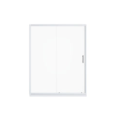 Pivot Shower Door With Handle, 1 / 4" Thick - Chrome