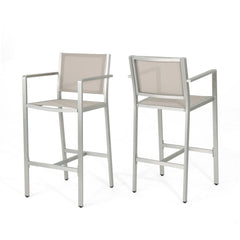 Outdoor Rust Proof Aluminum Barstools (Set of 2)