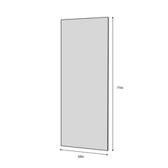 Modern Full Length Mirror With High Definition Shatter Proof Glass And Aluminum Alloy Frame