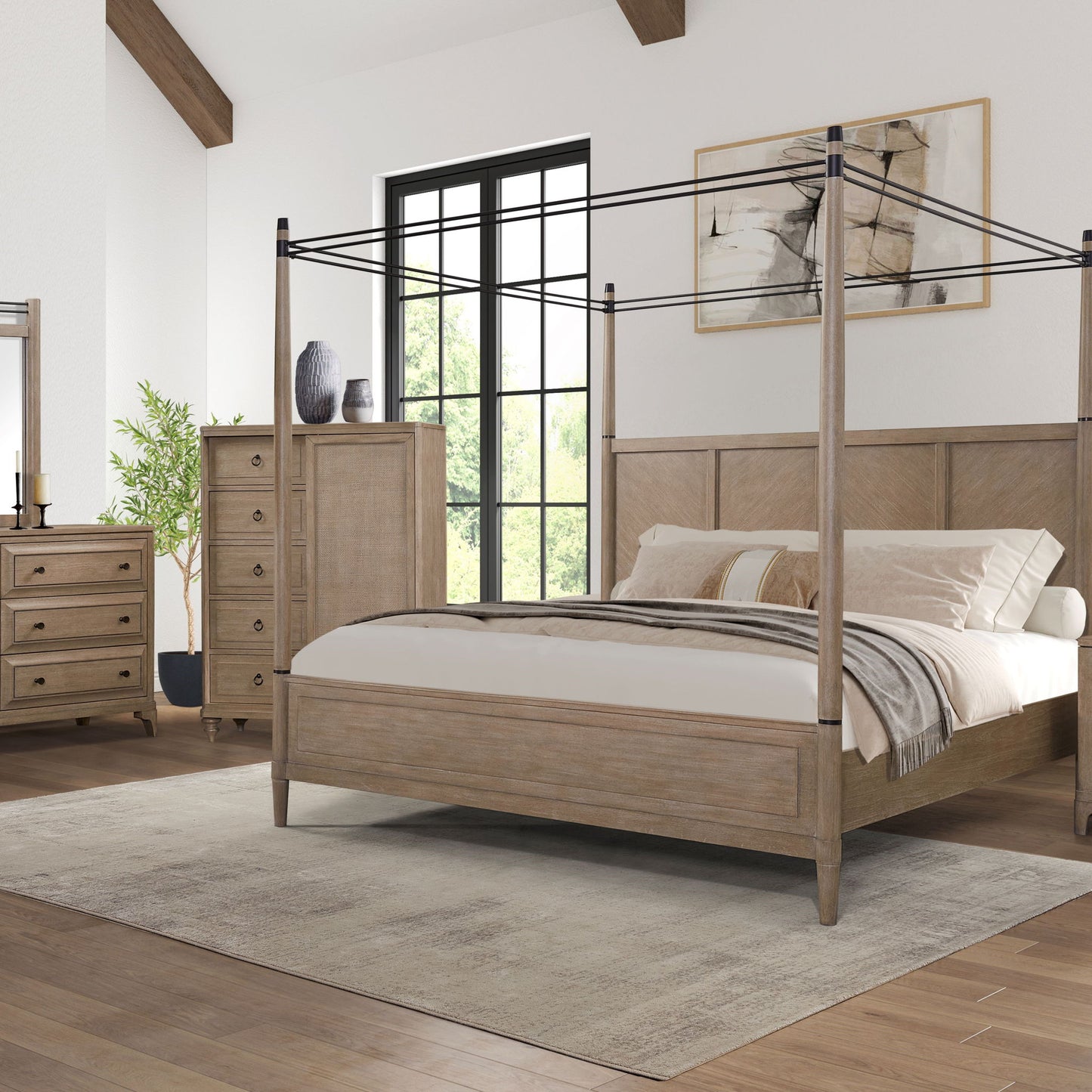 5 Drawer Door Chest - Sand