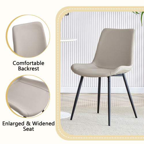 Comedor Extensible 6 Puestos - Madera y Sintético Gris 48 - 017