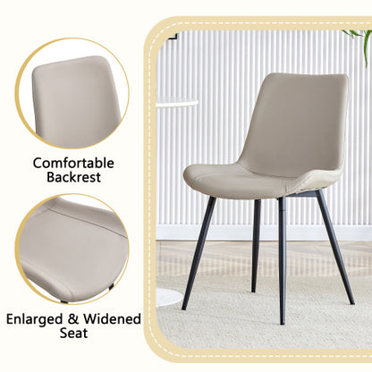 Comedor Extensible 6 Puestos - Madera y Sintético Gris 48 - 017