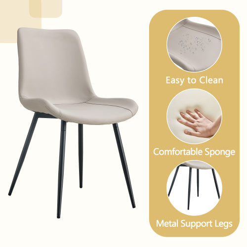 Comedor Extensible 6 Puestos - Madera y Sintético Gris 48 - 017