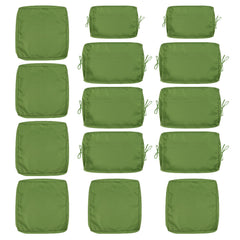 Cushion Covers For 7 Piece Wicker Sectional Sofa, 14 Pack Seat And Back Slipcovers With Zipper