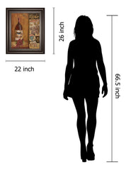 Vintage Red By Tava Studio - Framed Print Wall Art - Beige