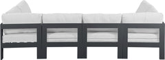 Nizuc - Outdoor Patio 6 Piece Modular Sectional With Gray Frame