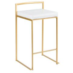 Fuji - Contemporary / Glam Design Counter Stool (Set of 2)