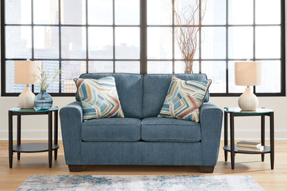 Cashton - Loveseat - Blue