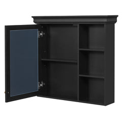 Wall Mounted Bathroom Medicine Cabinet With Mirror And Adjustable Storage With Soft Close Hinges