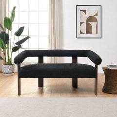 Modern Round Armrest Loveseat
