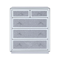 Noralie - Console Cabinet - Faux Diamonds & Mirrored