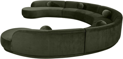 Avra - 192" Velvet Performance Fabric Upholstered Sectional
