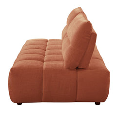 Loanna - Modular - Loveseat - Coral Red Linen