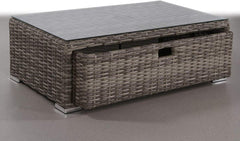 Glass Outdoor Coffee Table - Gray Mix