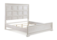 Alexandria - Queen Panel Bed- White