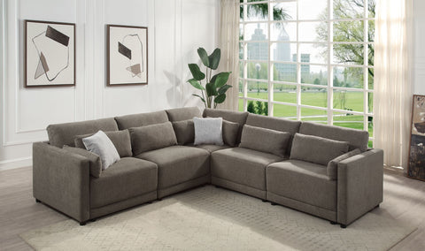 Rylie - Modular Sectional Sofa With Toss Pillows