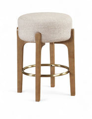 Torino - Backless Counter Stool With Brushed Brown Base (Set of 2)