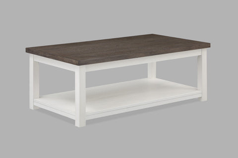 Dakota - Coffee Table With Casters - White