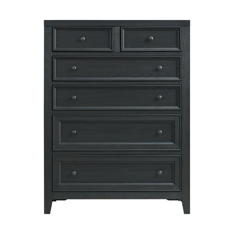 6 Drawer Chest With Knobs And Smooth Slides