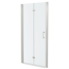 Fold Frameless Shower Door With Tempered Glass