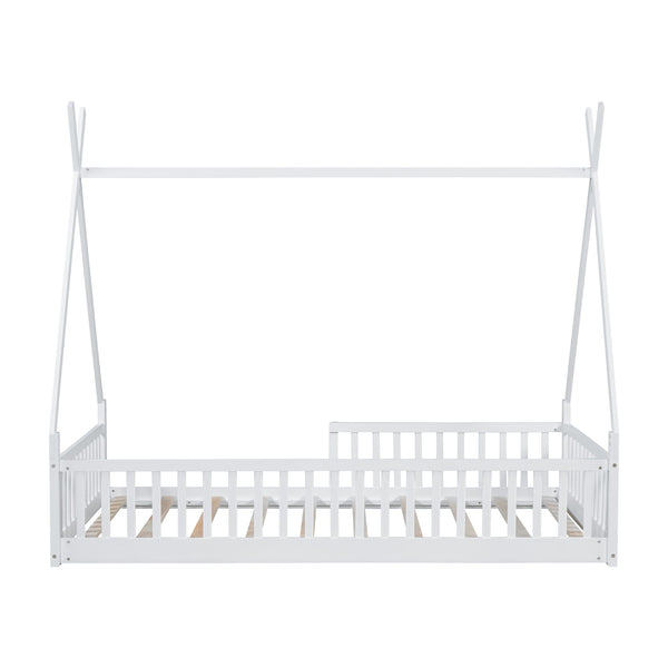 House Shaped Design Bed With Fence