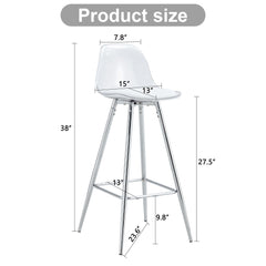 Stylish Upholstered Bar Chairs With Metal Leg