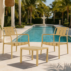 3 Piece Indoor / Outdoor Leisure Table And Chair Set