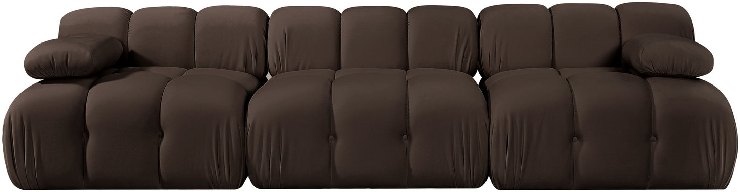 Orin - Velvet 3 Piece Modular Sofa