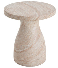 Outdoor / Indoor Travertine Side Table Lightweight