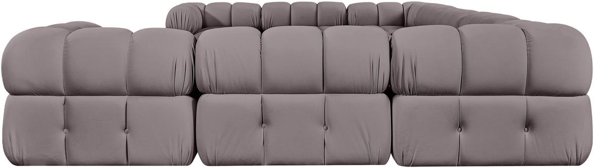 Orin - Velvet Performance Fabric Upholstered 9 Piece Sectional