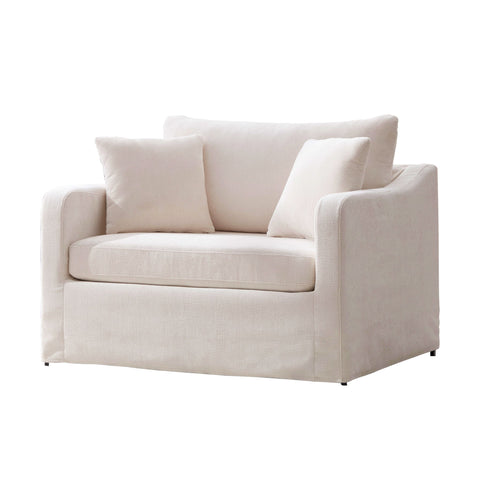 Accent Chair With 2 Bolster Pillows