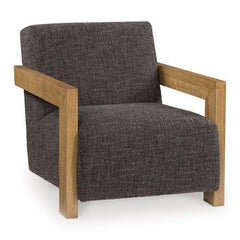 Dorney - Accent Chair - Charcoal / Brown