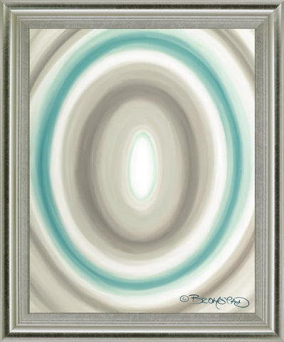 Aqua Ripple - 28" x 34" Framed Wall Art