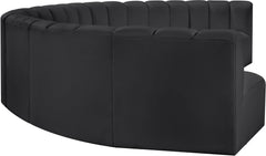 Arc - Faux Leather 8 Piece U-Shaped Modular Sofa