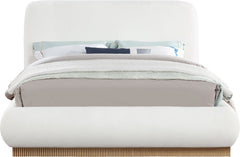 Rigby - Linen Bed With Natural Base