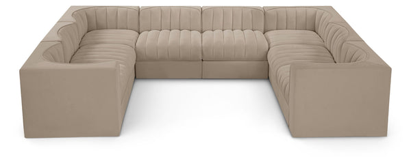Rummi - Velvet Performance Fabric Upholstered Modular Sectional
