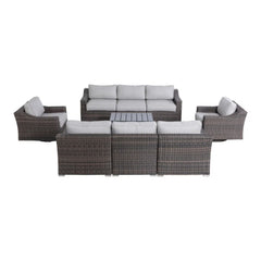 Stylish Sofa Seating Group With Cushions Perfect For Outdoor Gatherings