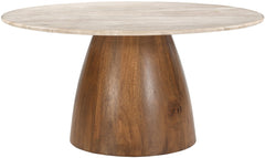 Liona - Marble And Mango Wood Table