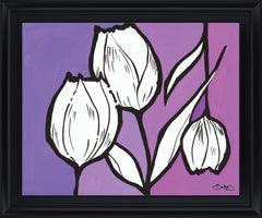 Lavender Trio - 28" x 34" Framed Wall Art