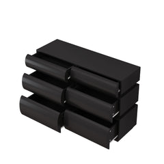 Minimalist Modern 6 Drawer Dresser, Handle Free Design With Wide Storage