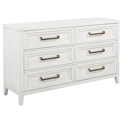 Inverness - 6 Drawer Bedroom Dresser - White