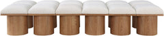 Pavilion - 12 Piece Modular Bench With Brown Base