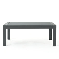 Outdoor Coffee Table Aluminum And Glass