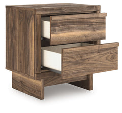 Chirason - Brown - Two Drawer Night Stand