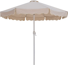 Amalfi - Patio Umbrella - Black Base / White Pole