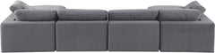 Comfy - 6 Piece Velvet Modular Double Chaise Sectional